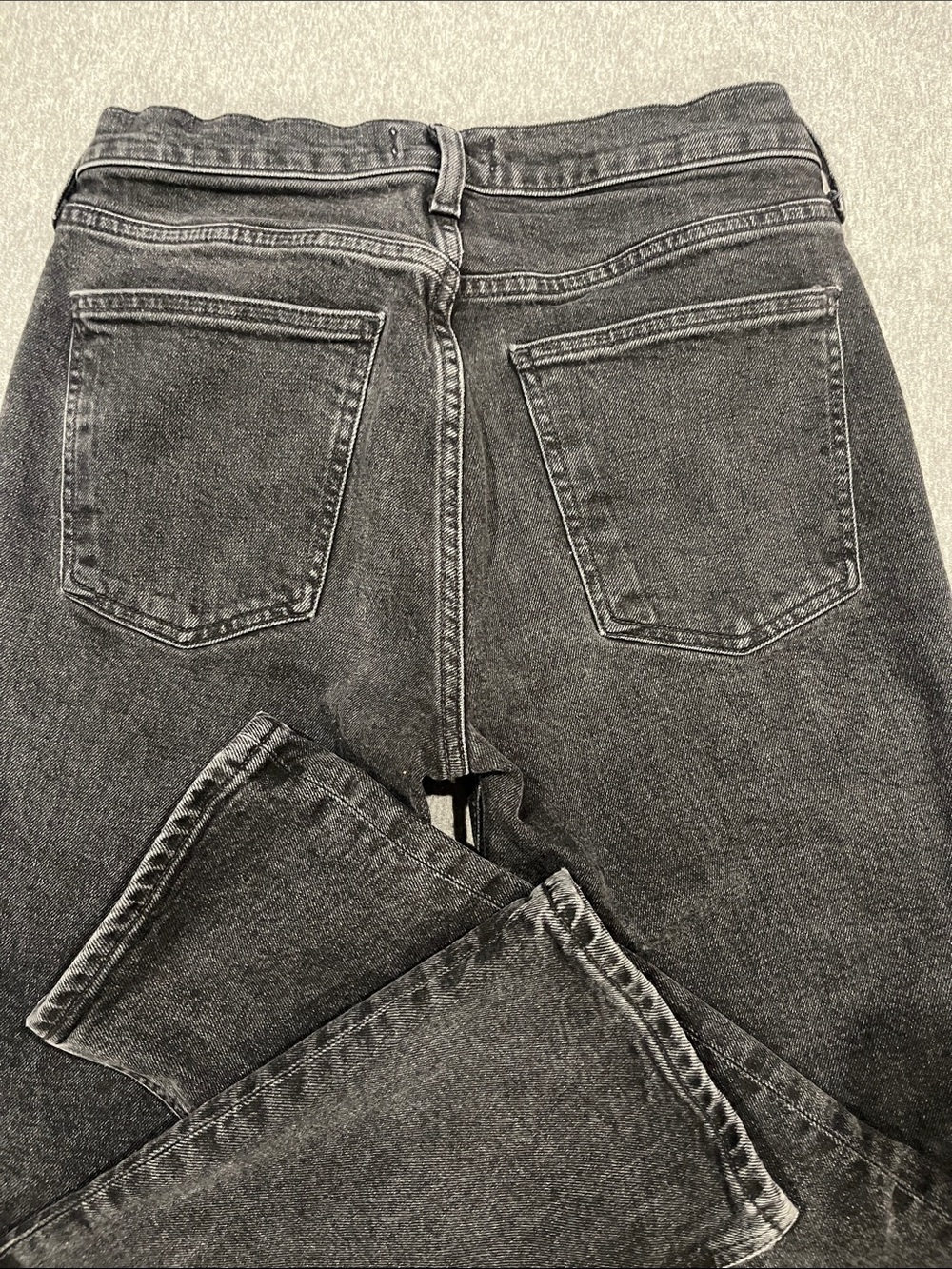 AGOLDE Lyle, slim, straight leg black denim jeans, size 27. - Picture 4 of 11